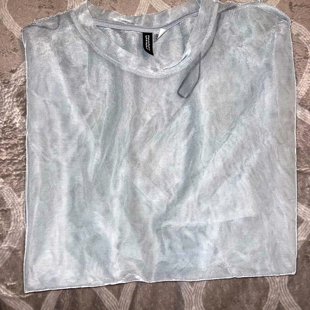 Translucent Silver Shimmer top
